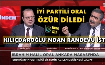 Kılı&ccedil;daroğlu'ndan &ouml;z&uuml;r diledi, randevu istedi!