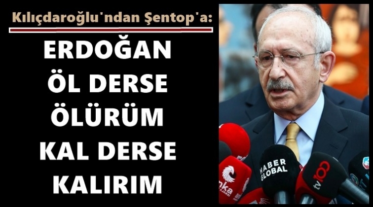 Kılı&ccedil;daroğlu'ndan Şentop'a sert tepki...