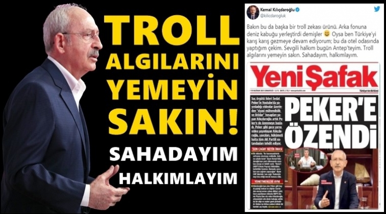 Kılı&ccedil;daroğlu'ndan Yeni Şafak'a 'Sedat Peker' yanıtı...