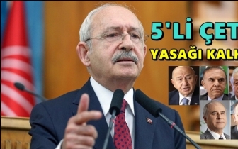 Kılı&ccedil;daroğlu'nun 5'li &ccedil;ete yasağı kalktı!
