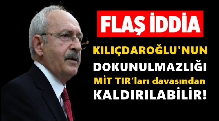 'Kılı&ccedil;daroğlu'nun dokunulmazlığı kaldırılabilir'