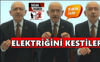 Kılı&ccedil;daroğlu'nun elektriğini kestiler!