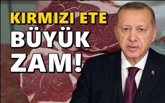 Kırmızı et fiyatlarına yeni zam!