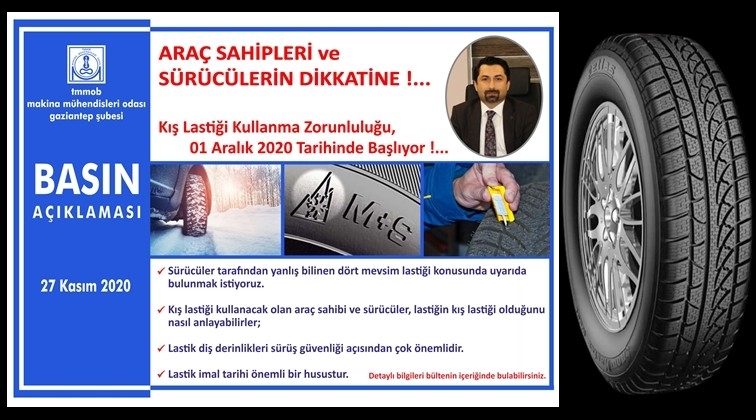 Kış lastiği zorunluluğu, 01 Aralık başlıyor