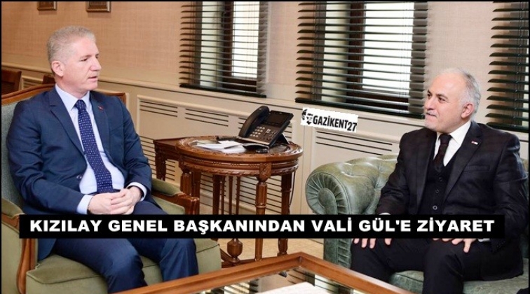 Kızılay Genel Başkanı Kınık&rsquo;tan Vali G&uuml;l&rsquo;e ziyaret