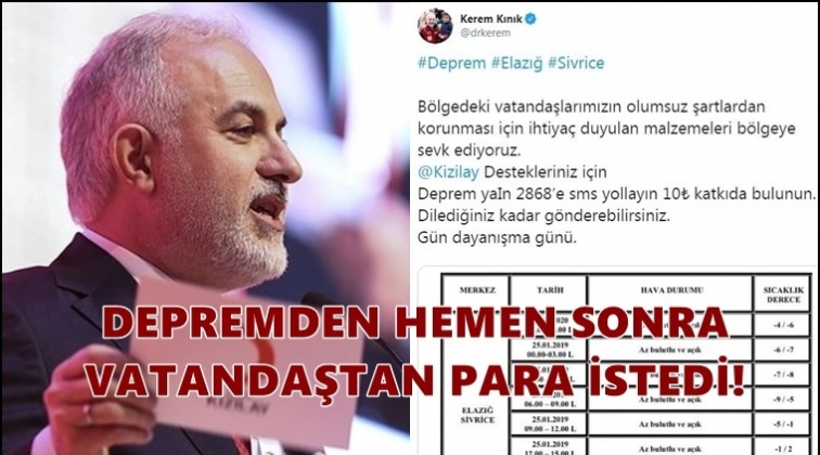 Kızılay'dan tepki &ccedil;eken bir paylaşım
