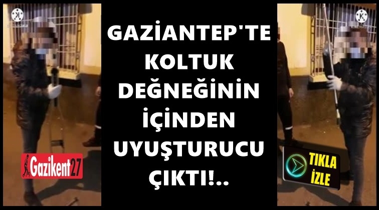 Koltuk değneği i&ccedil;inden uyuşturucu &ccedil;ıktı!