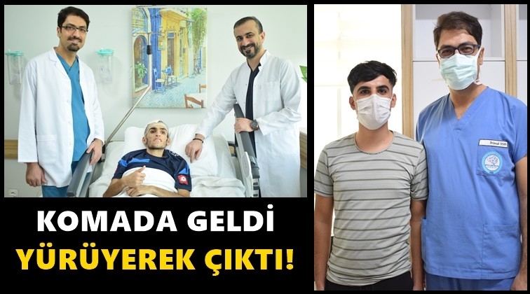 Komada geldiği ANKA&rsquo;dan y&uuml;r&uuml;yerek &ccedil;ıktı
