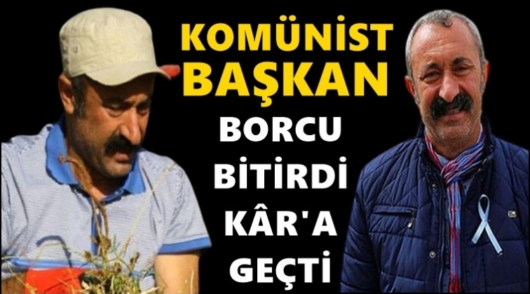 Kom&uuml;nist Başkan 10 milyon borcu bitirdi...