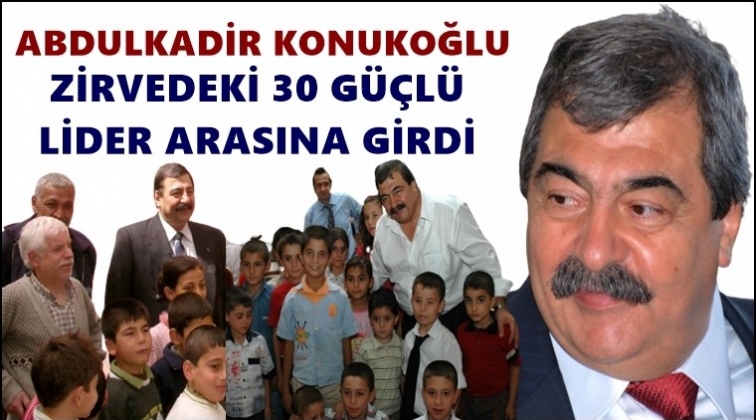 Konukoğlu, 'Zirvedeki 30 g&uuml;&ccedil;l&uuml; lider' arasında...