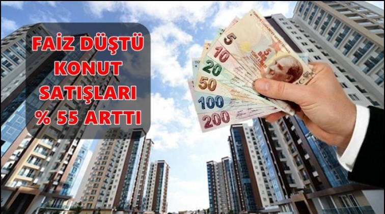 Konut satışları yüzde 55,8 arttı