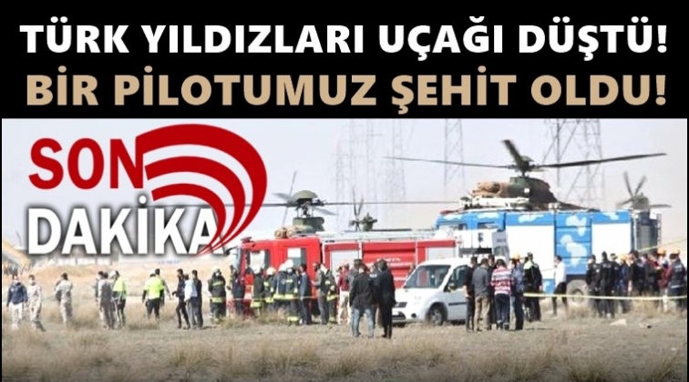 Konya’da uçak düştü: 1 pilot şehit!