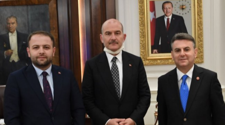 Korkmaz Karaca'dan S&uuml;leyman Soylu'ya ziyaret...