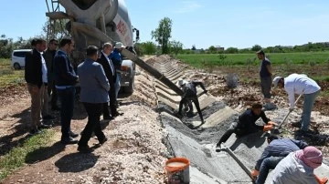 ‘Körkün Höyük Arığı Sulama Kanalı’ çalışmaları başladı