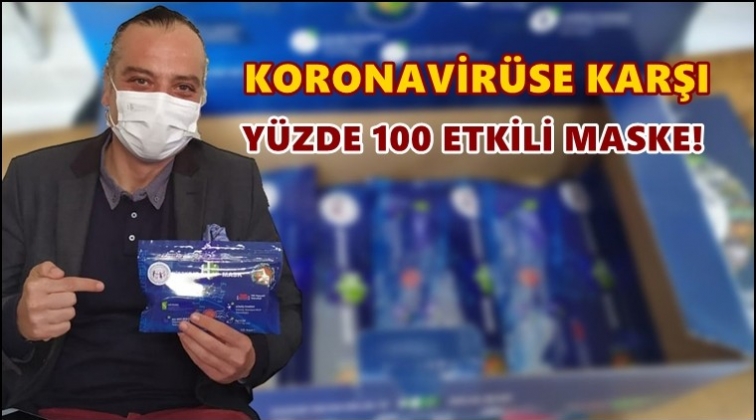 Koronavir&uuml;se karşı y&uuml;zde 100 etkili maske!