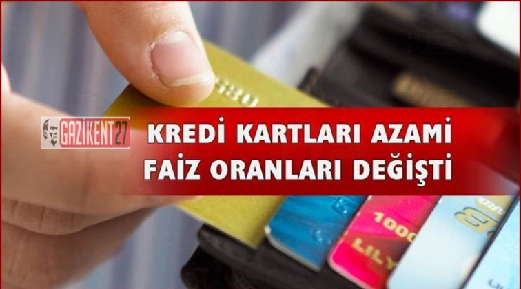 Kredi kartı faiz oranları değişti