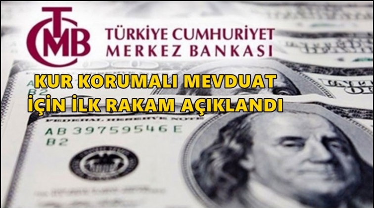 Kur korumalı mevduat i&ccedil;in ilk rakam a&ccedil;ıklandı
