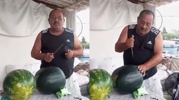 Kurban alamayan emekli vatandaş karpuz kesti!
