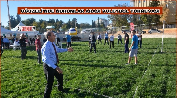 Kurumlar arası voleybol turnuvası başladı