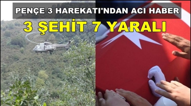 Kuzey Irak&rsquo;tan kahreden haber: 3 askerimiz şehit