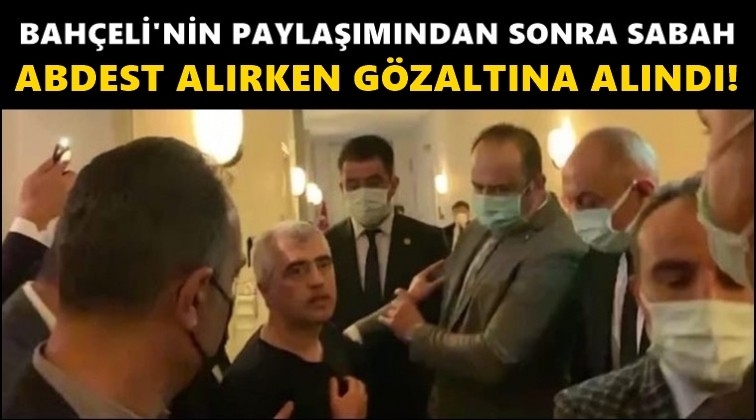Lavaboda abdest alırken g&ouml;zaltına alındı!