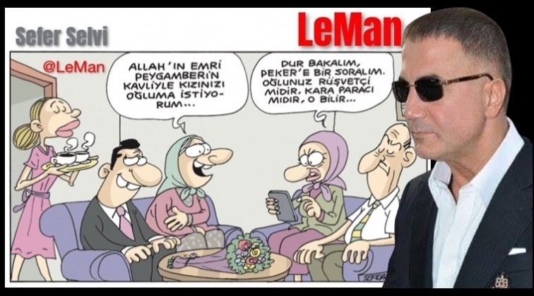 LeMan'nın Sedat Peker karikat&uuml;r&uuml; g&uuml;ndem oldu!