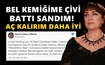 Limak'a t&uuml;rk&uuml;s&uuml;n&uuml; vermedi: A&ccedil; kalırım daha iyi!