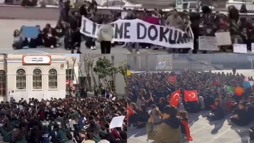 Liselerde protestolar hızla yayılıyor, öğrenciler öğretmenlere sahip çıkıyor...