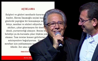 Livaneli'den Ekrem İmamoğlu a&ccedil;ıklaması...