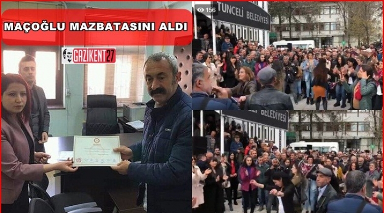 Ma&ccedil;oğlu mazbatasını aldı