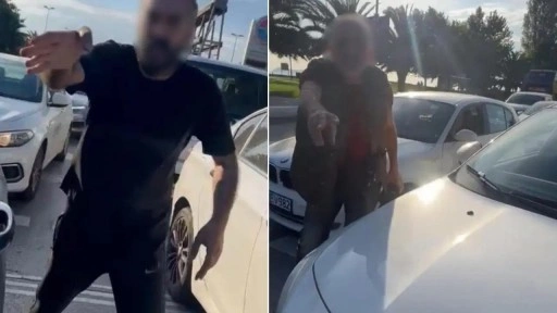 Trafikte dehşet: 2 çocuğunun yanında saldırıya uğradı!