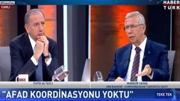 Mansur Yavaş: AFAD'a haber gönderdim, telefonlarımıza dönmediler