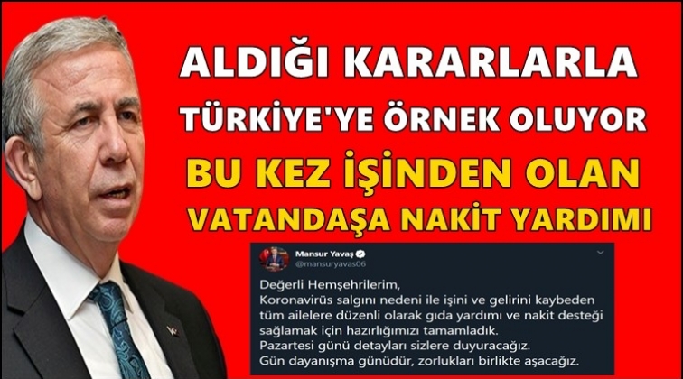 Mansur Yavaş T&uuml;rkiye'ye &ouml;rnek oluyor...