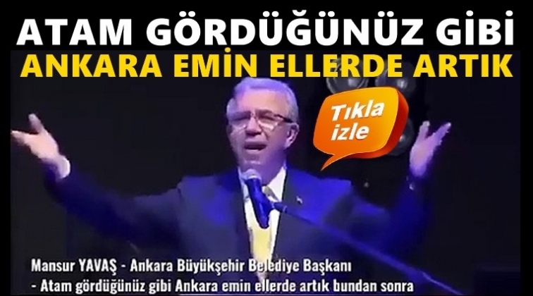Mansur Yavaş&rsquo;ın konuşması g&uuml;ndem oldu!..