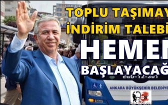 Mansur Yavaş'tan indirim a&ccedil;ıklaması...
