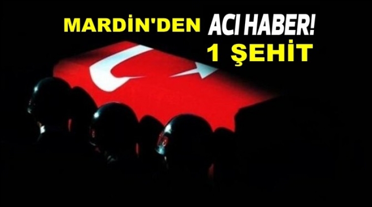 Mardin&rsquo;den acı haber: Bir şehit
