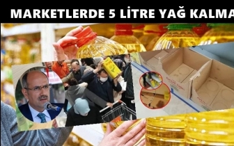 Marketlerde 5 litrelik ay&ccedil;i&ccedil;eği yağı t&uuml;kendi!