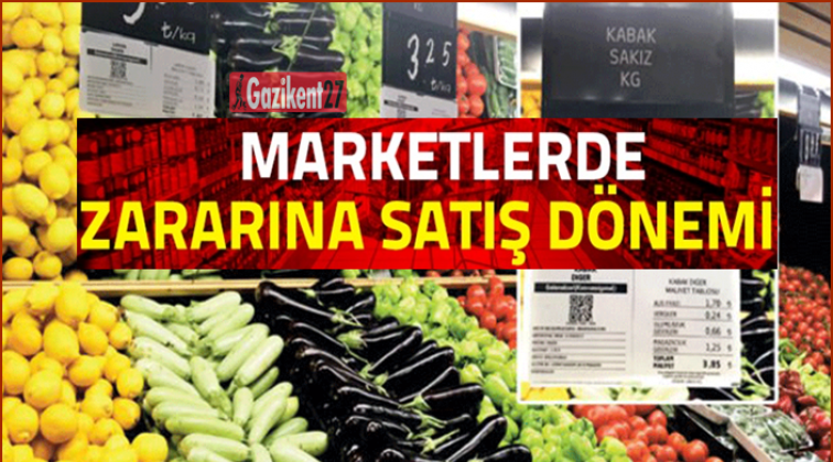 Marketlerde zararına satış dönemi