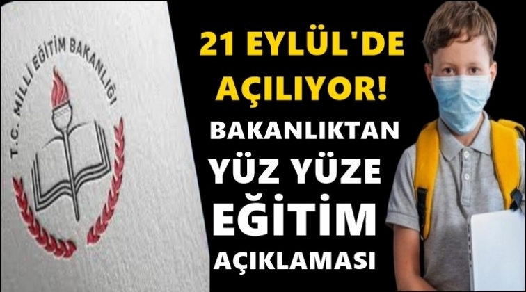 MEB'den yüz yüze eğitim açıklaması