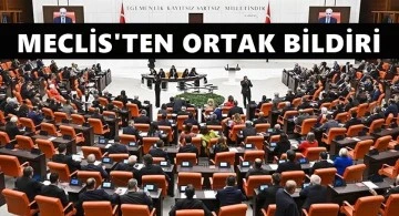 Meclis'teki tüm partilerden ortak bildiri