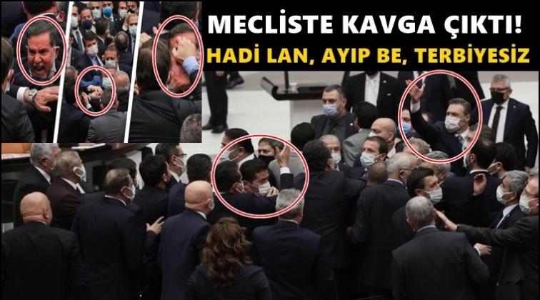 Meclis yumruklu kavga &ccedil;ıktı!..