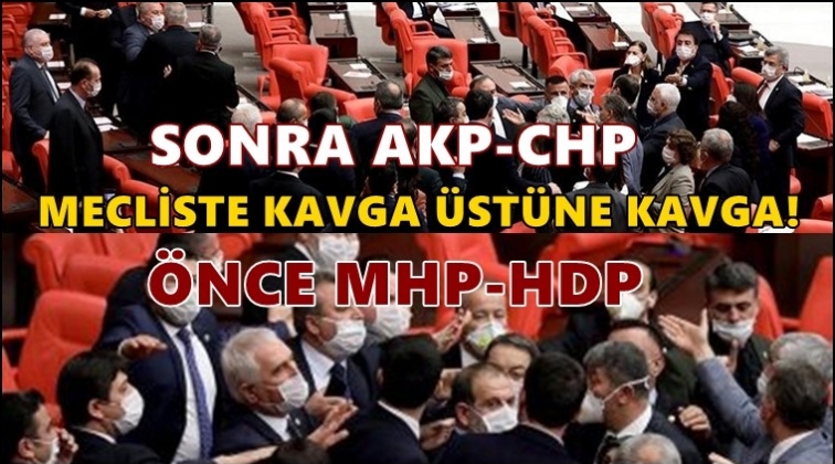 Mecliste&nbsp;AKP-CHP arasında kavga!..