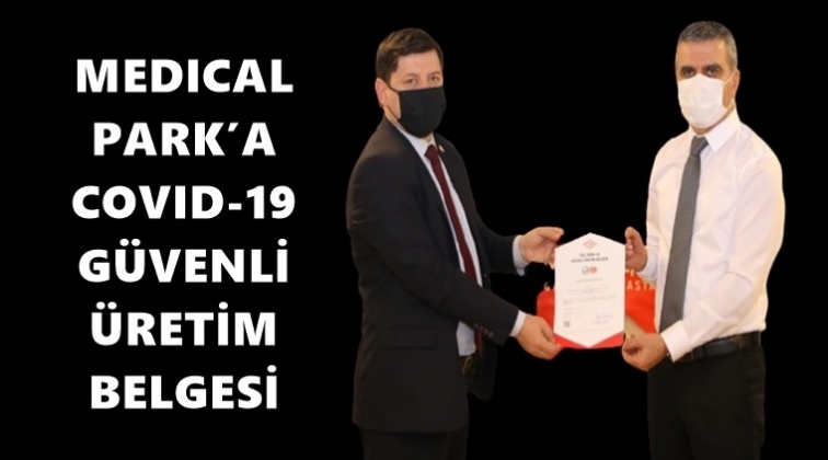 Medıcal Park&rsquo;a Covıd-19 Belgesi