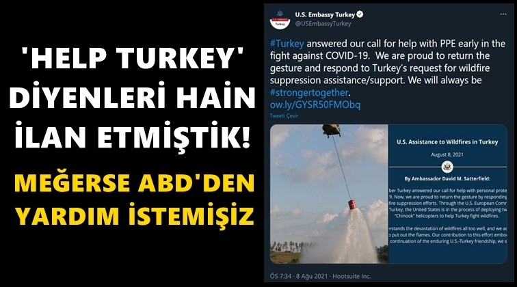 Meğer yangınlar i&ccedil;in ABD&rsquo;den yardım istemişiz...