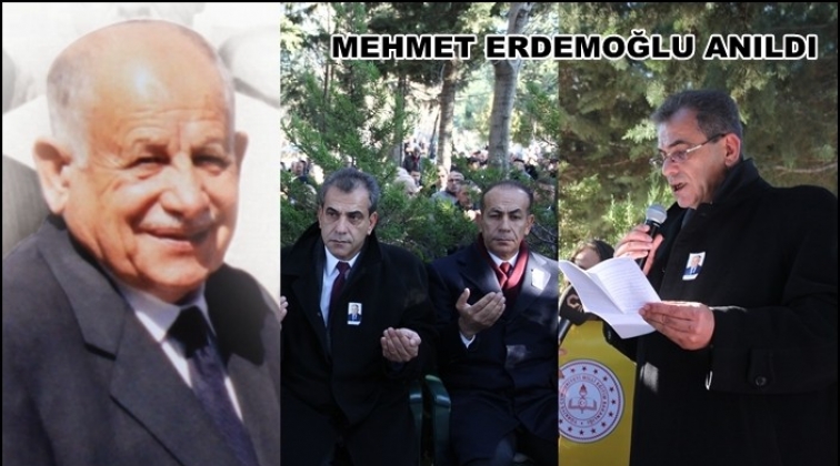 Mehmet Erdemoğlu mezarı başında törenle anıldı