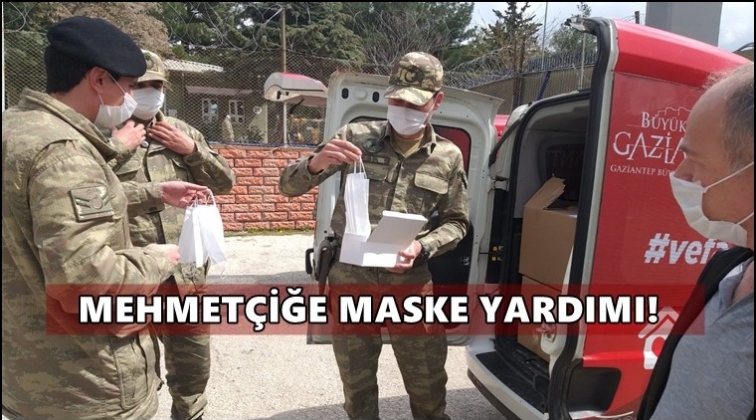 Mehmet&ccedil;iğe 25 bin adet maske
