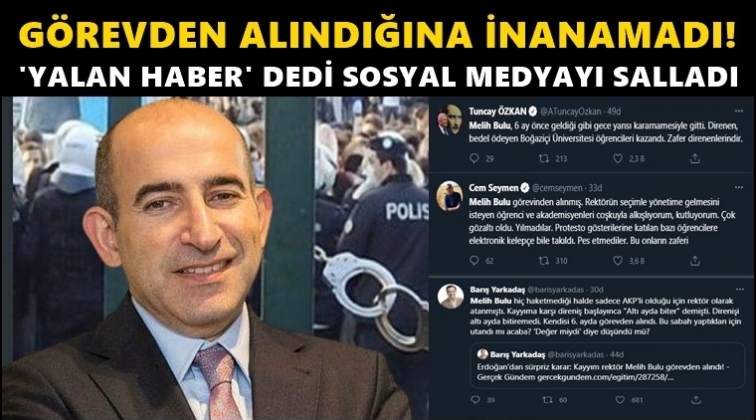 Melih Bulu inanmadı, yalanladı, sosyal medya yıkıldı!