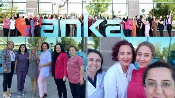 Meme kanserine karşı pembe balon u&ccedil;urdular