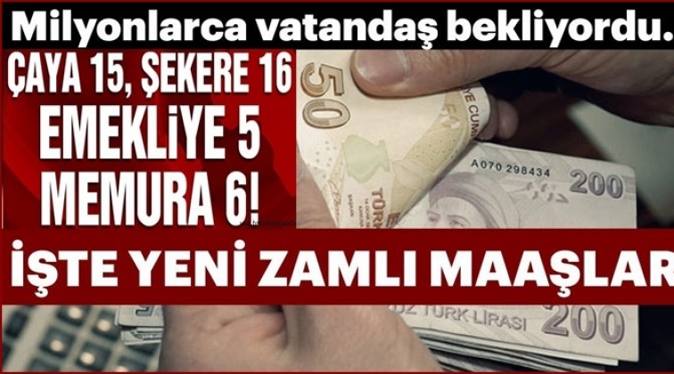 Memur ve emekli zammı belli oldu! İşte zamlı maaşlar…