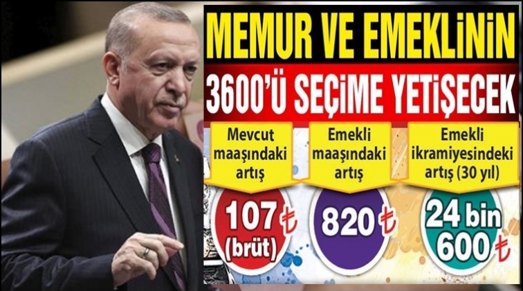 Memur ve emeklinin 3600&rsquo;u se&ccedil;ime yetişecek!